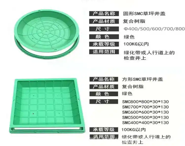 威县树脂复合种植井盖展示